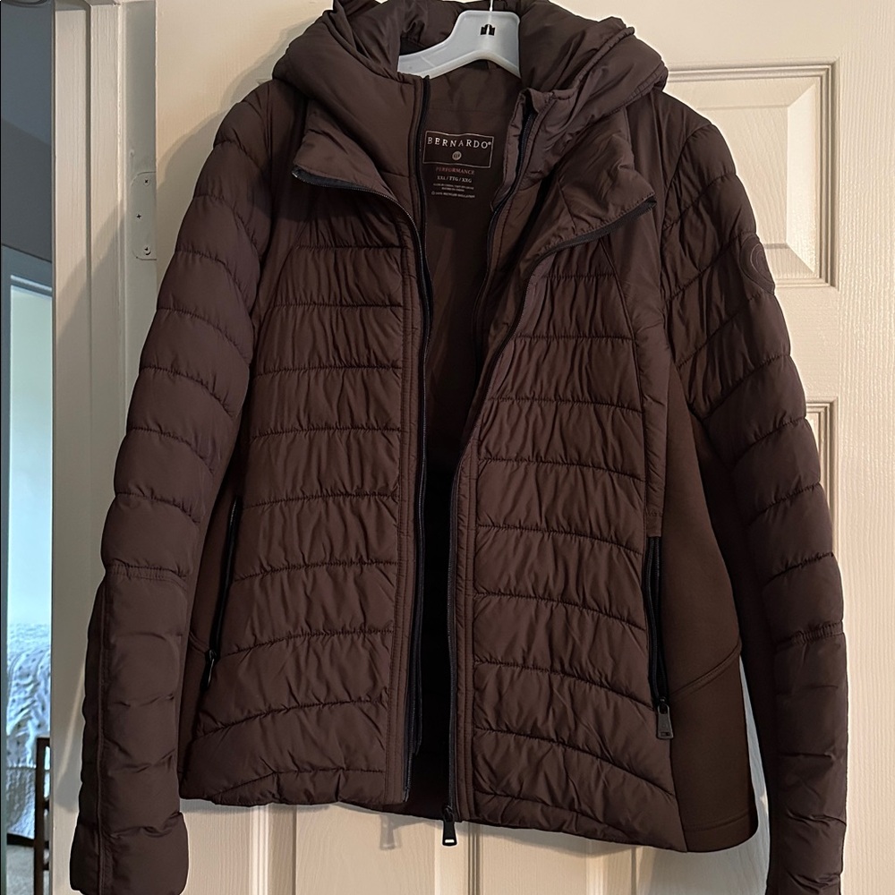 Bernardo Chocolate Quilted Jacket